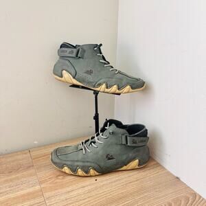 Dbeck waterproof high-top casual sneakers Green Men’s Size 5.5
